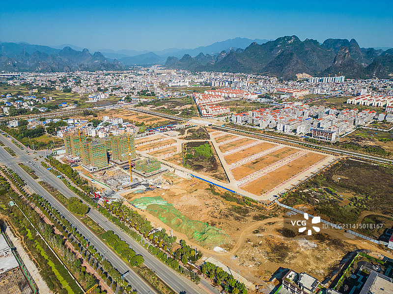 广西贺州八步区城市风光图片素材