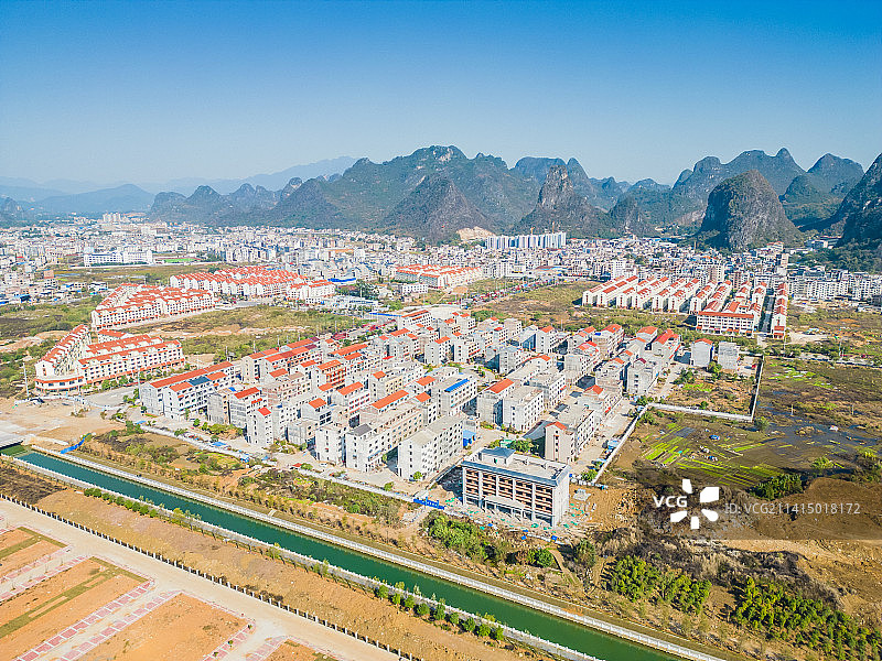 广西贺州八步区城市风光图片素材