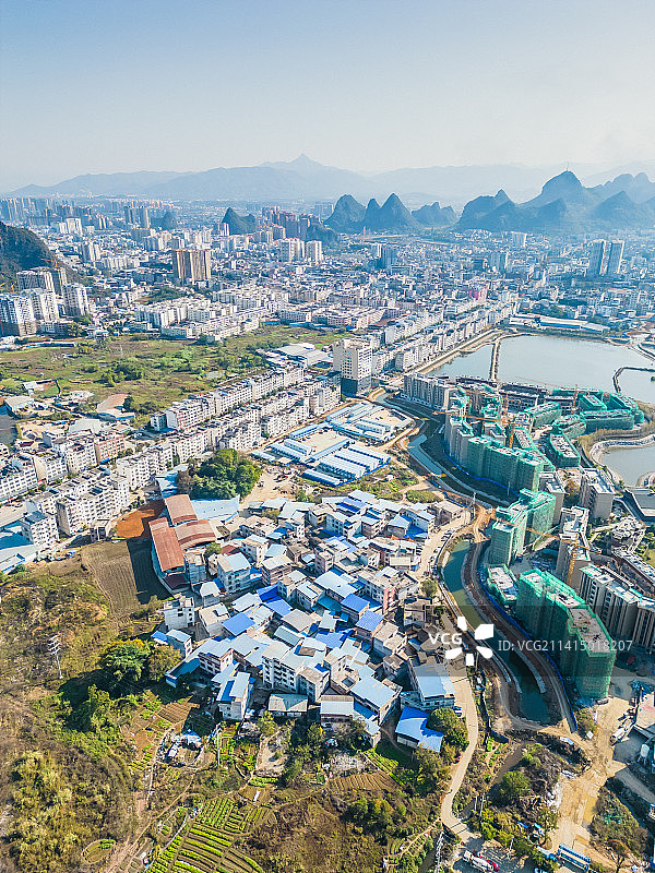 广西贺州八步区城市风光图片素材