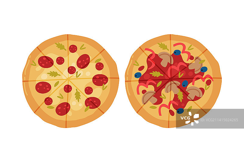 诱人的意大利圆形披萨图片素材