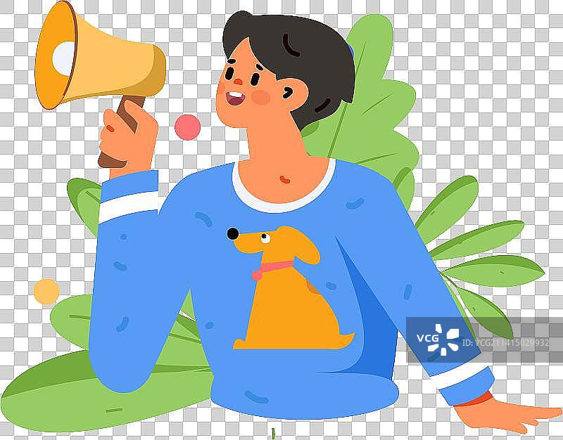 公告模板矢量创意扁平插画图片素材