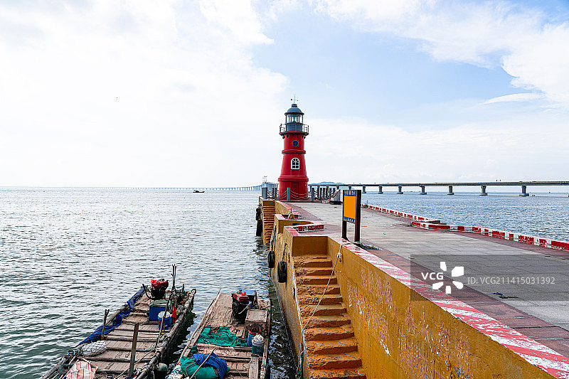 广东省汕头南澳岛长山尾灯塔图片素材