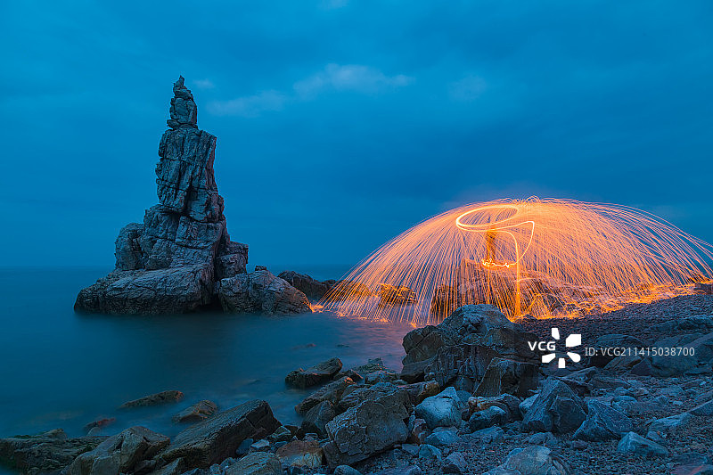 威武将军石-大连瓦房店图片素材