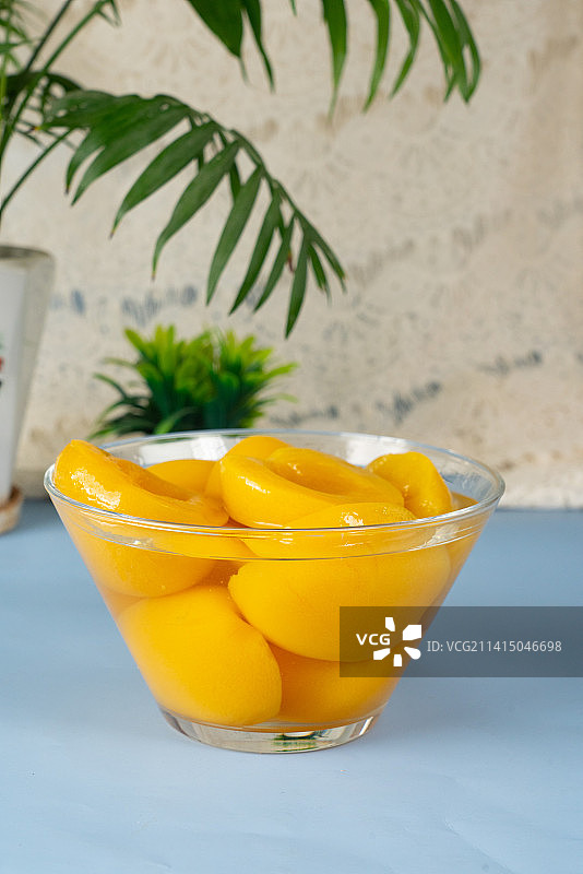 黄桃罐头图片素材