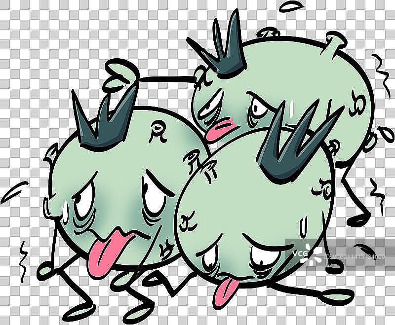 失败的新冠病毒元素图片素材