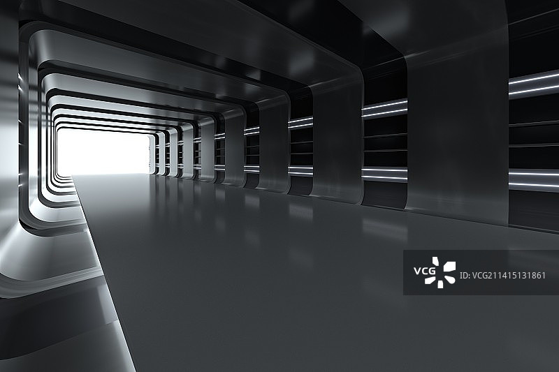 三维金属通道图片素材