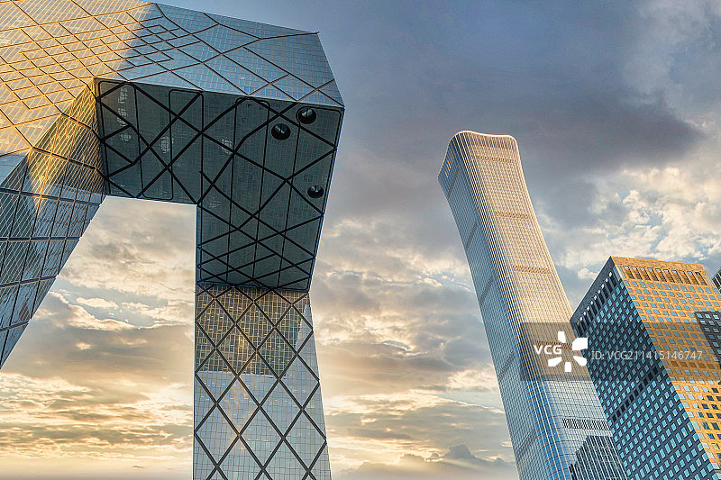 央视大楼北京中信大厦图片素材