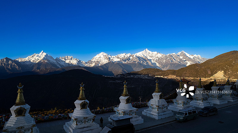 梅里雪山 日照金山图片素材