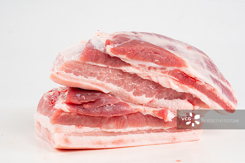 土猪五花肉图片素材