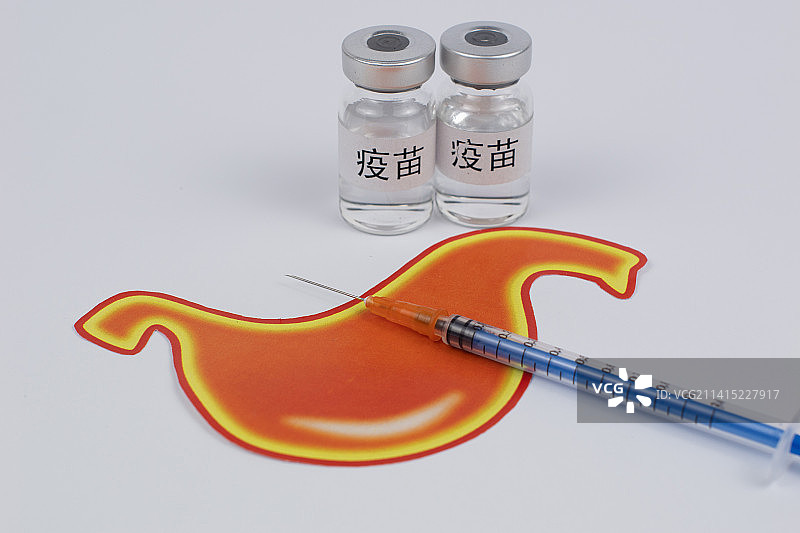 胃病预防治疗打针吃药图片素材