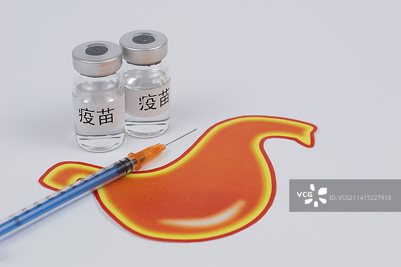 胃病预防治疗打针吃药图片素材