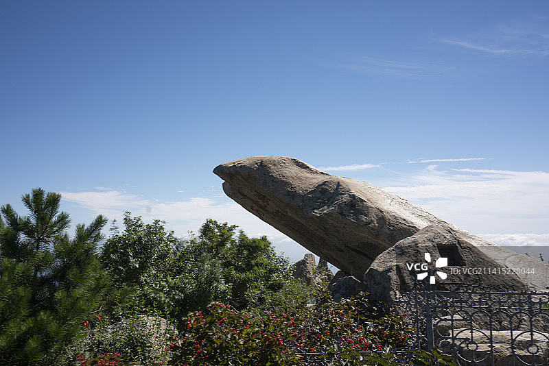 山东泰安泰山山顶风景风景区图片素材