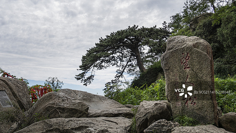 山东泰安泰山山顶风景风景区图片素材