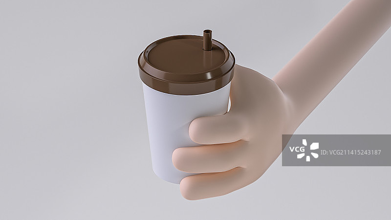 手拿咖啡图片素材