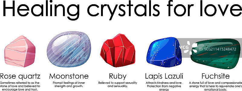 爱的疗愈水晶系列图片素材