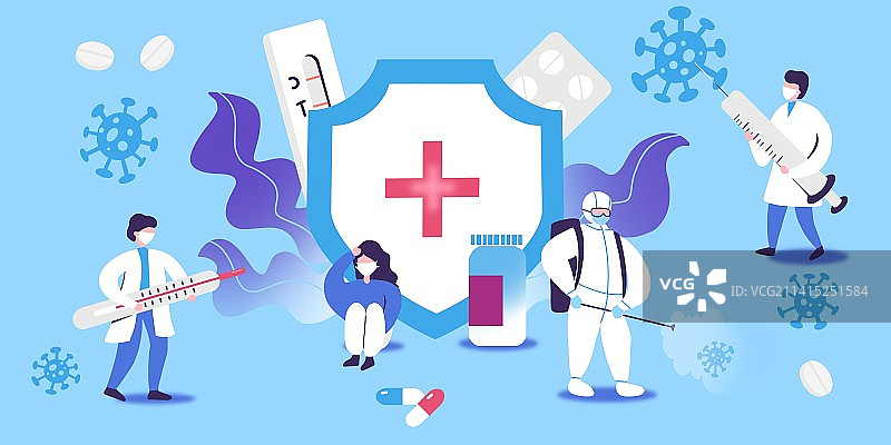 新冠防护图片素材