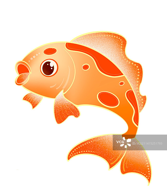 鲤鱼 金鱼卡通图片素材