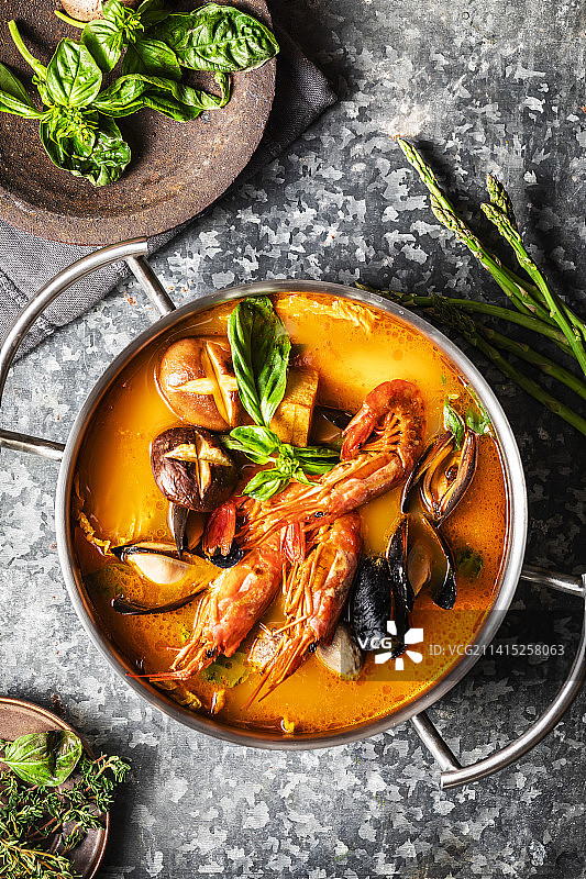 FOOD 泰式冬阴功海鲜汤图片素材