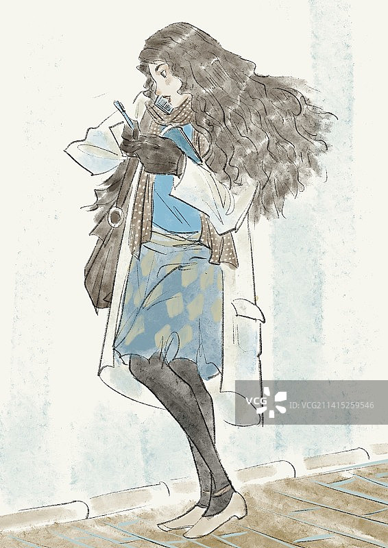 上班的时尚女郎图片素材