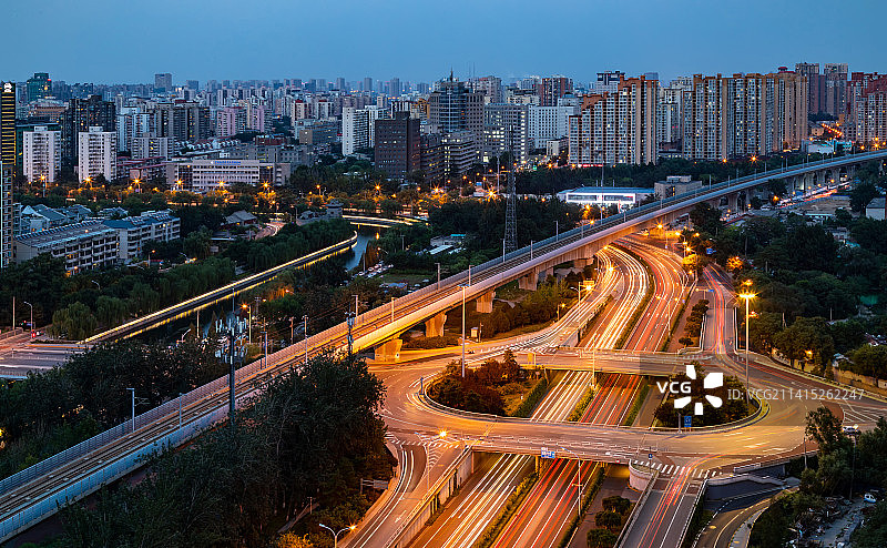 北京东南二环左安门桥图片素材