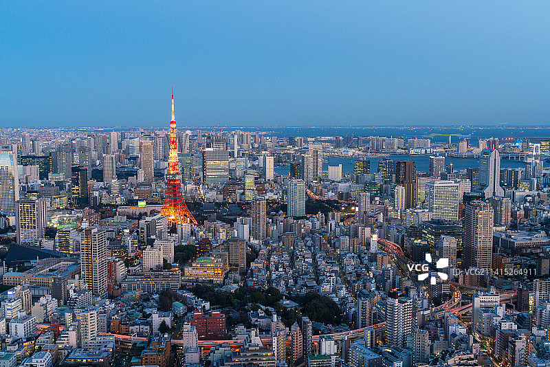 东京夜景图片素材