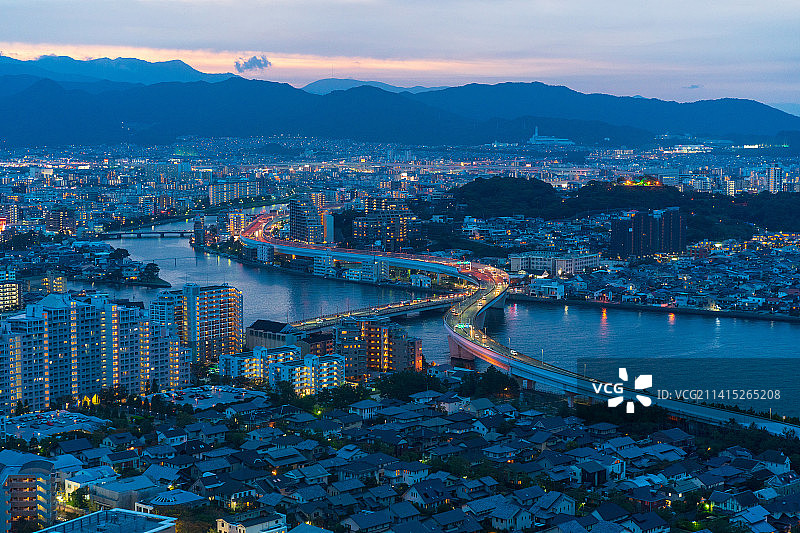 日本福冈夜景图片素材