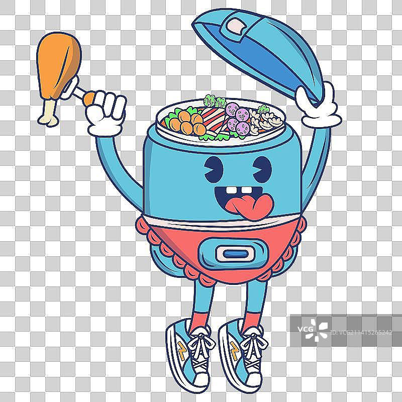卡通电饭锅免抠素材图片素材
