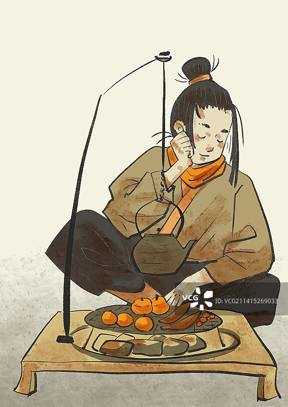围炉煮茶图片素材