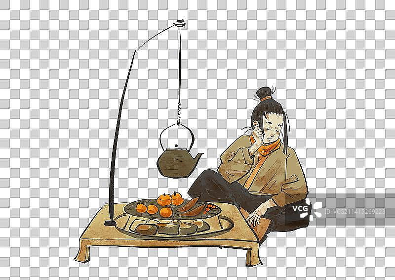 围炉煮茶图片素材