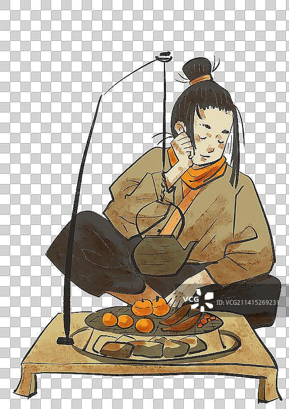 围炉煮茶图片素材