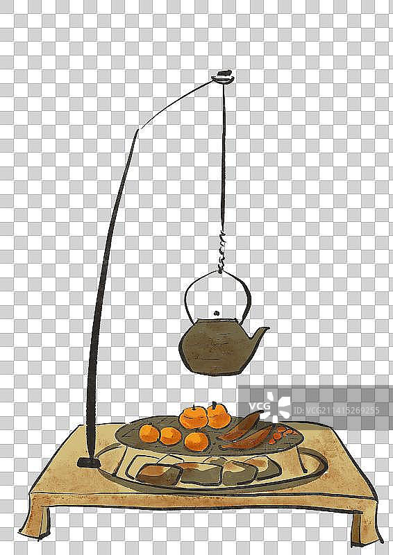 围炉煮茶图片素材