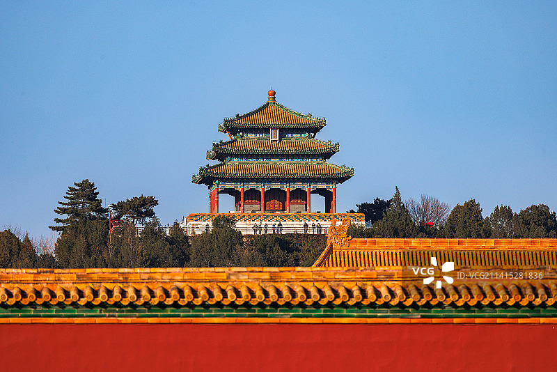 故宫望景山图片素材
