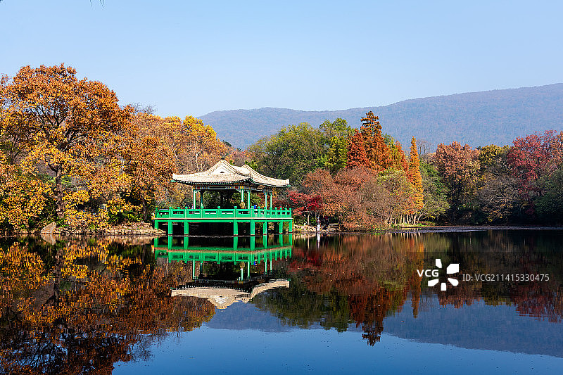 南京中山陵流徽榭图片素材