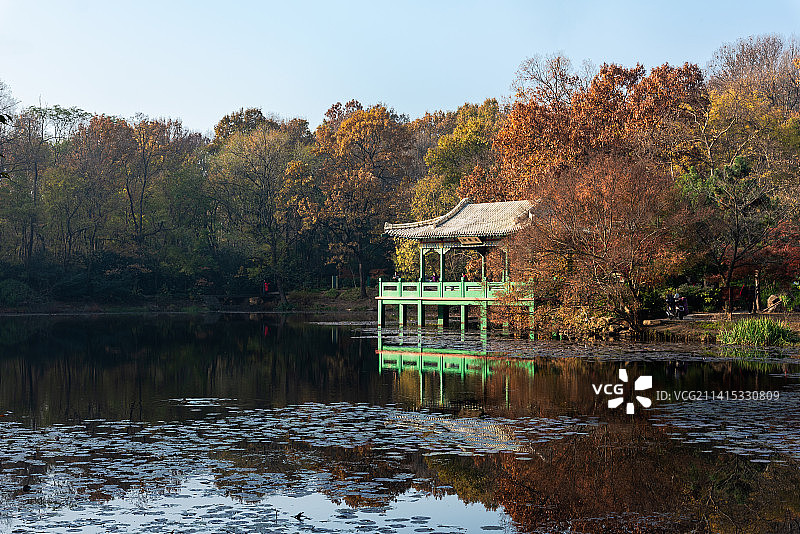 南京中山陵流徽榭图片素材