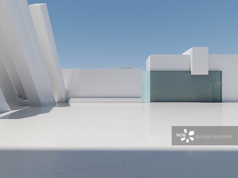 3D渲染城市广场建筑图片素材