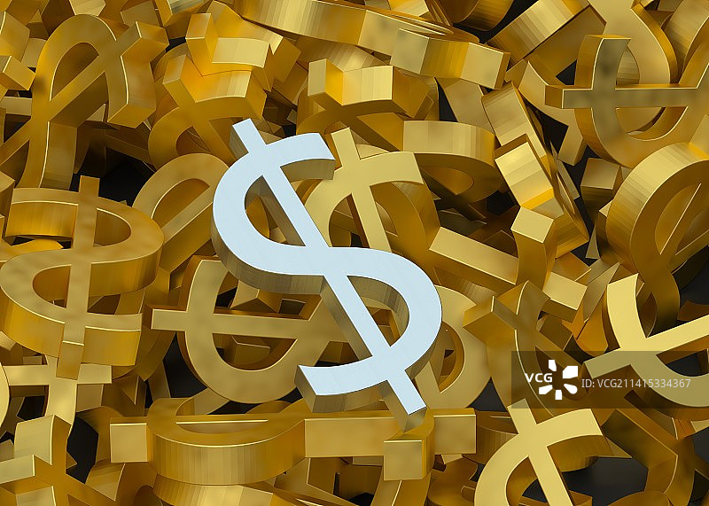 三维渲染货币符号图片素材