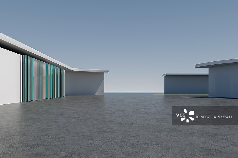 3D渲染城市广场图片素材