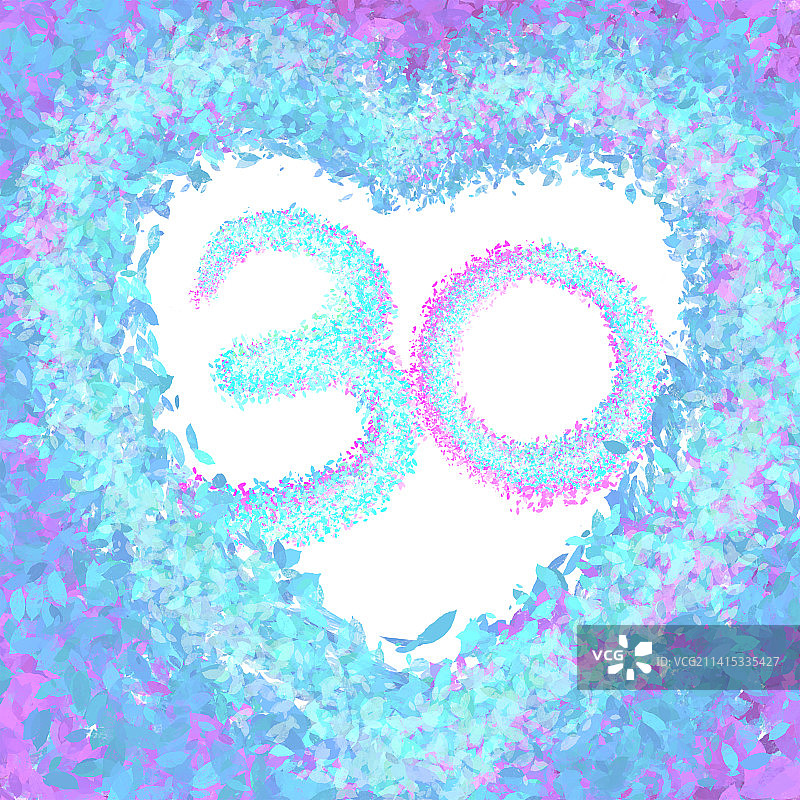 花一样的30图案图片素材