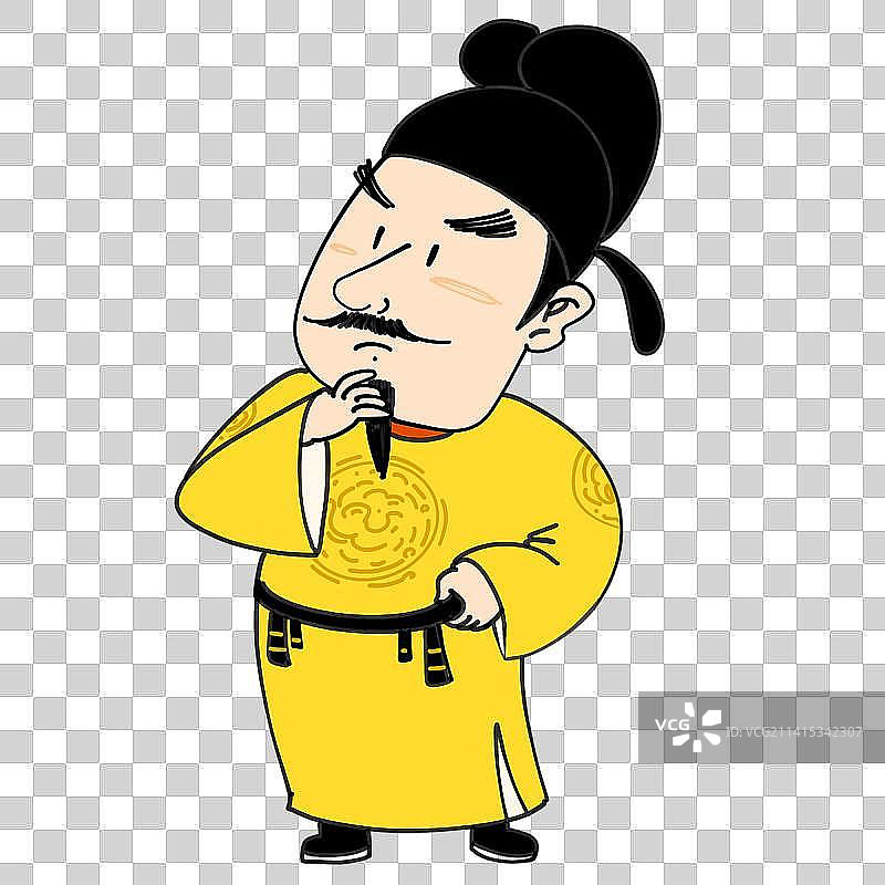 古代皇帝元素图片素材