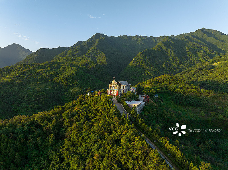 鄠邑区圣母山教堂图片素材