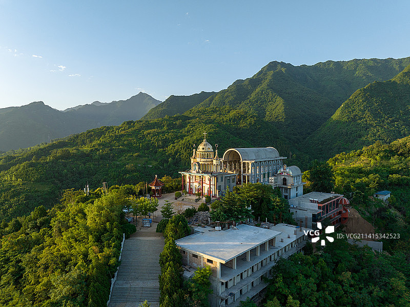 鄠邑区圣母山教堂图片素材