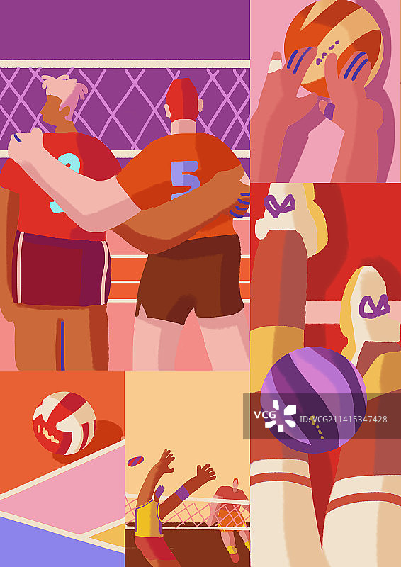 打排球图片素材