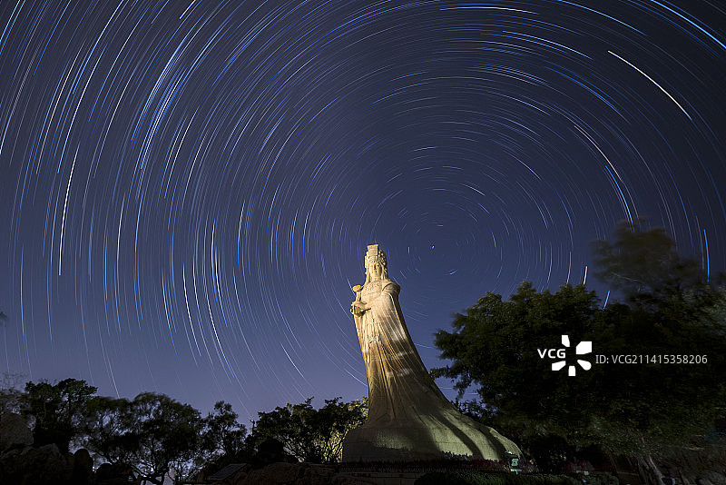 湄洲妈祖星轨图片素材