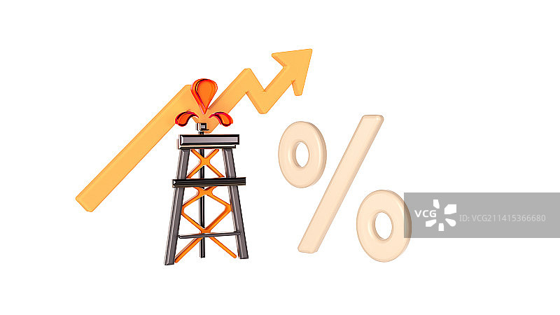 石油插图，配图，C4D渲染，沙特，立体化图标图片素材