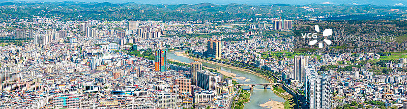 中国广东省梅州市五华县县城图片素材