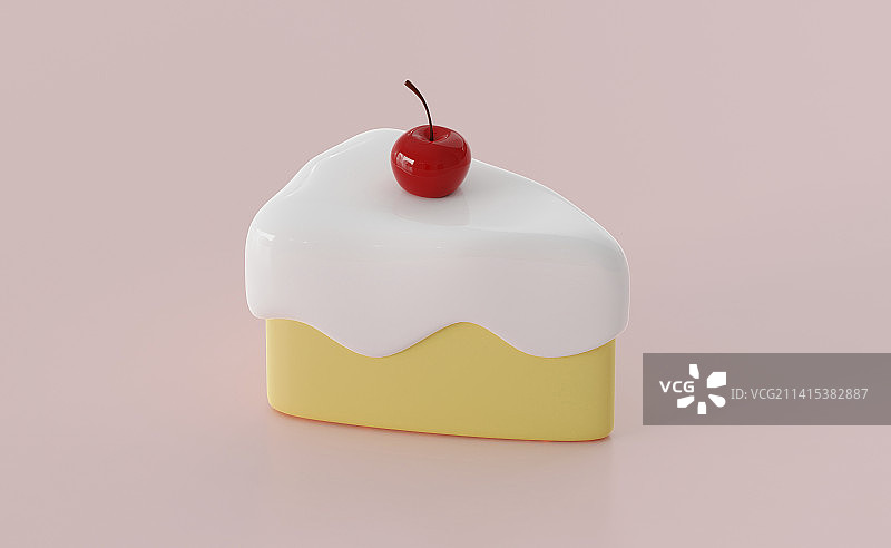 三维蛋糕食物插画图片素材