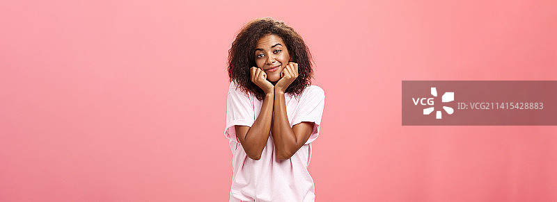 梦幻般的非裔美国卷发女友图片素材