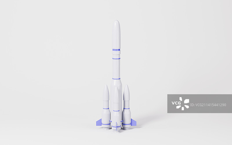 火箭宇宙飞船模型3D渲染图片素材