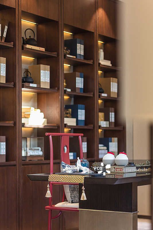 样板间中式书房图片素材