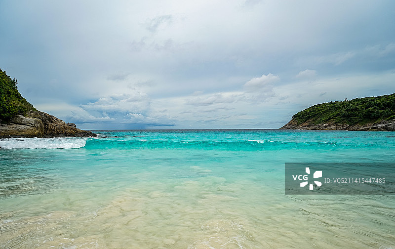 泰国普吉皇帝岛（RACHA）宛如绿松石般的海图片素材